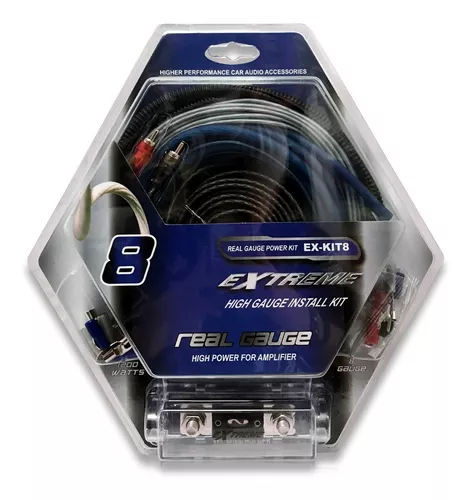 521CABLE CORRIENTE EXTREME CALIBRE 8 PARA AMPLIFICADOR EX-KIT8