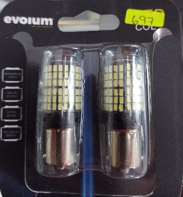 697FOCO LED BLANCO EVOLUM 1 POLO PATAS PAREJAS 1156-3014-144SMD-W BOLA