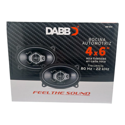 608BOCINAS AUTOMOTRIZ DAB-0310 4X6” 500W