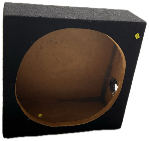 427CAJON MDF 12" PARA UN WOOFER FORRADO DE NEGRO