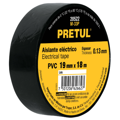 412CINTA DE AISLAR NEGRA CA-1519N