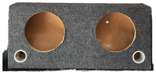 165CAJON CON DOBLE SALIDA DE AIRE PARA WOOFER DE 12" MDF DE CAIDA