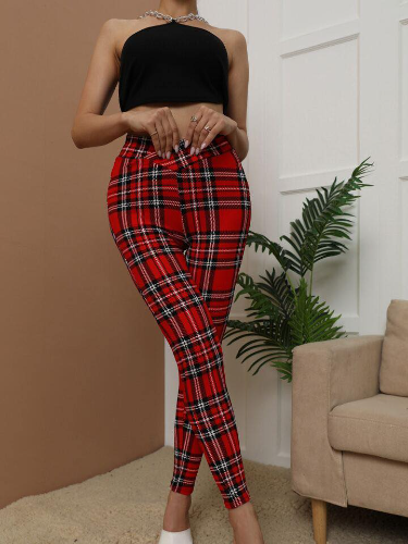 Pantalón de vestir rojo
