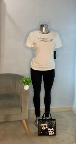 Playera blanca Karl Muj S