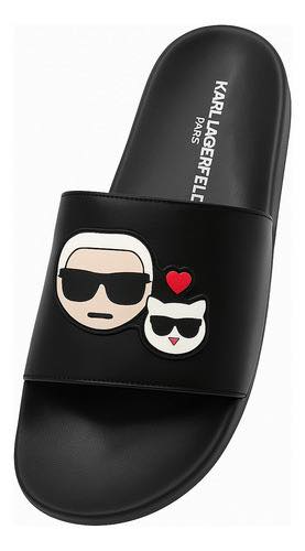 Sandalias negra karl lagerfield