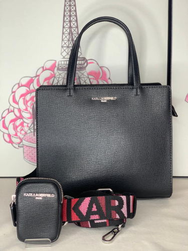 Bolsa negro rojo Karl lagerfield