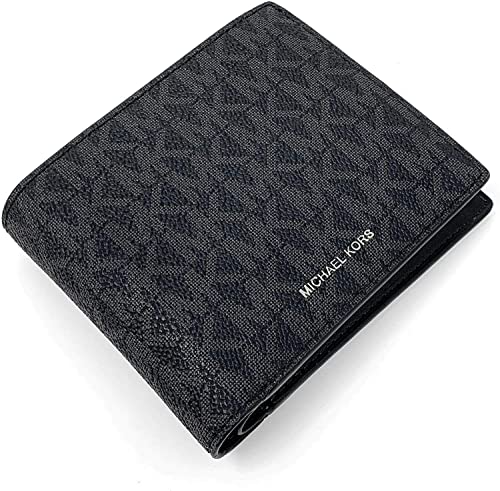 Cartera Michael Kors Cooper Billfold Wallet With Passcase Logo Black - Negro