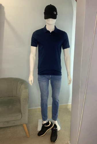 Playera negra polo CK hombre S
