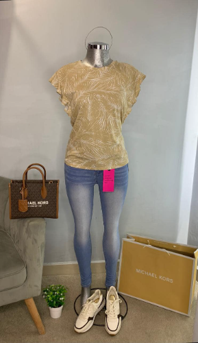 blusa café Mk