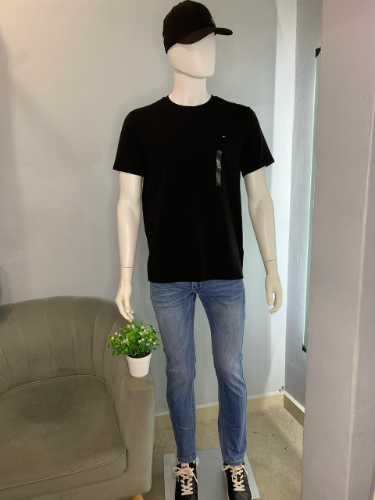 Playera basics Tommy azul Marino hom M