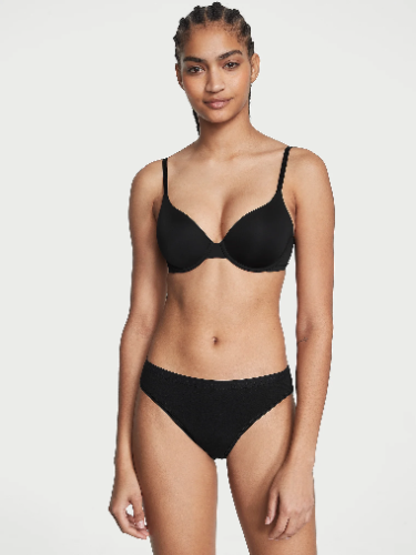 Victoria's Secret - M Black Stretch Cotton Bikini Panty