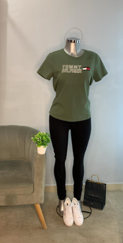 Playera verde Tommy muj S