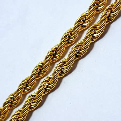 Cadenas variadas de acero inoxidable doradas #13