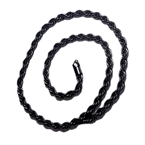 Cadenas variadas de acero inoxidable negras #13