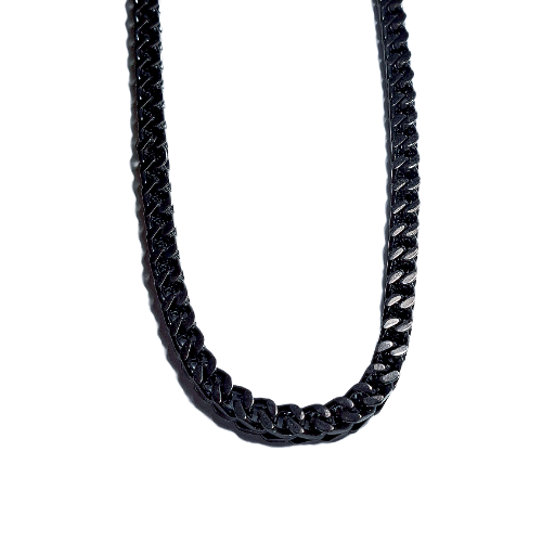 Cadenas variadas de acero inoxidable negras #12