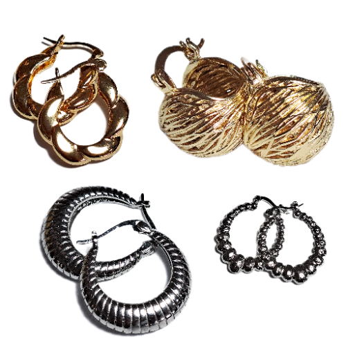 Argollas acero Chunky