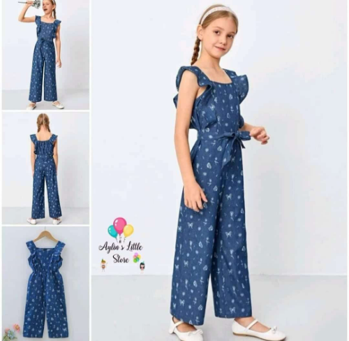 Enterizo jeans talla 8-9 (liquidacion)