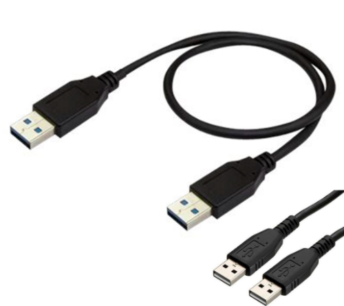 CABLE USB DBLE MACHO