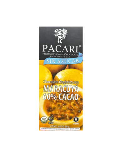 Chocolate 60% maracuya 50 g Pacari