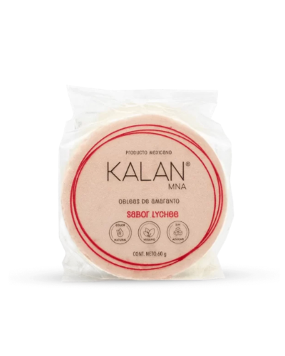 Oblea lychee 60 g Kalan