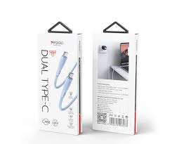 Cable Iphone Yesido Dual Tipo C- tipo C 120cm