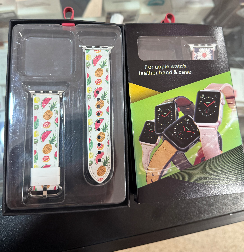 Manillas Apple Watch Goma con Protector Transparente y Diseño
