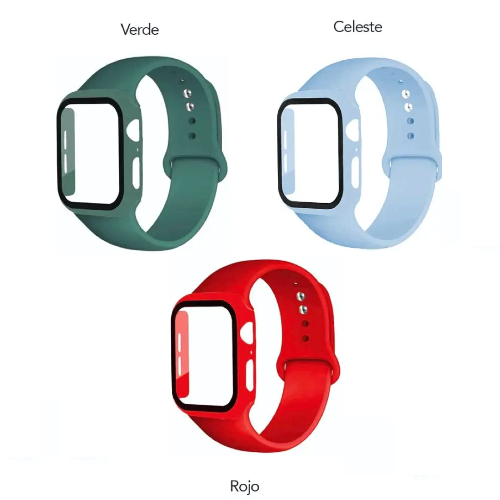 Manilla Apple Watch Goma con Protector