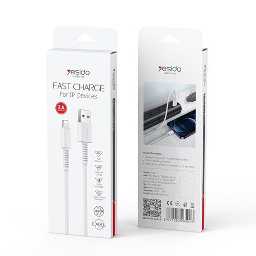 Cable YESIDO , USB - V8 1m.