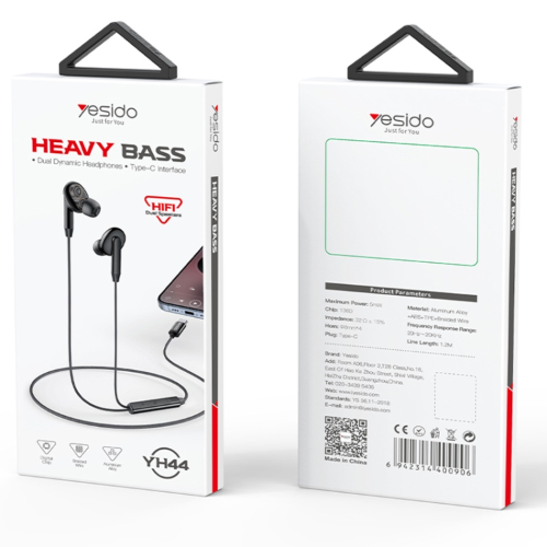 Auriculares Heavy Bass Yesido , YH38