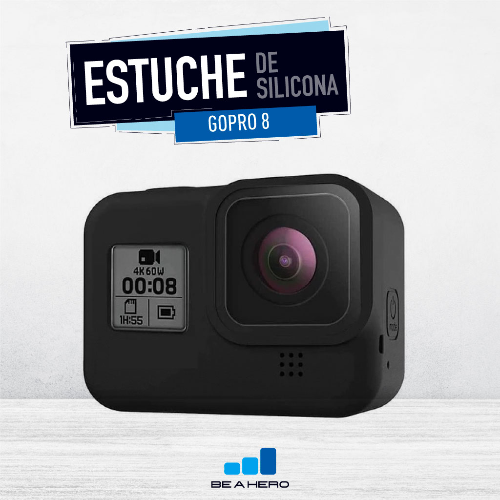 Estuche de silicona gopro 8 (negro)