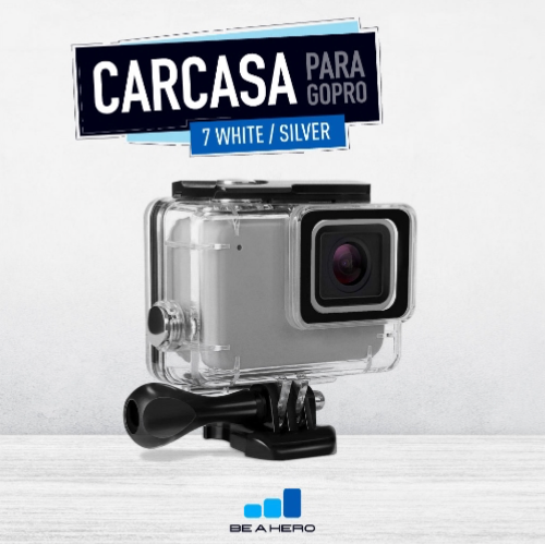 Carcasa 7 silver y white