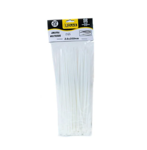 Amarras Plasticas 20cm Blanca