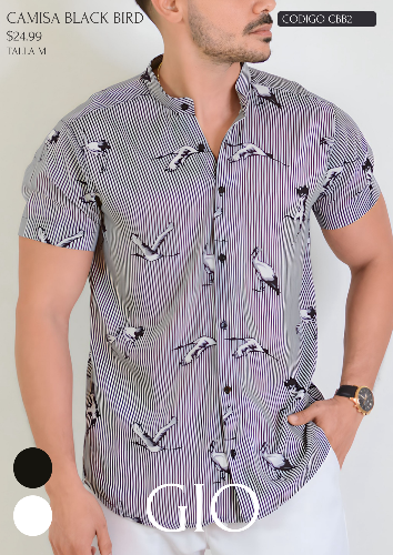 CAMISA BIRD R/NEGRAS