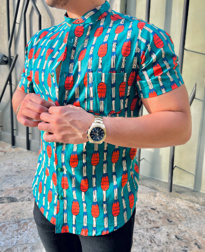 CAMISA PIÑAS VERDE
