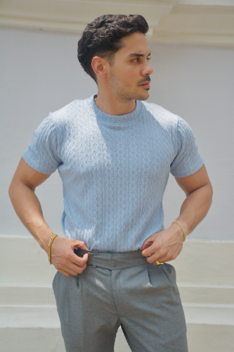 POLO SENCILLO YALE AZUL CIELO TALLA XL
