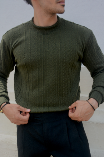 POLO M/L VERDE OLIVA