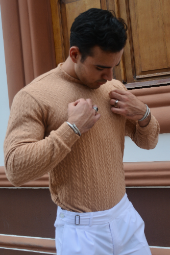POLO M/L BEIGE