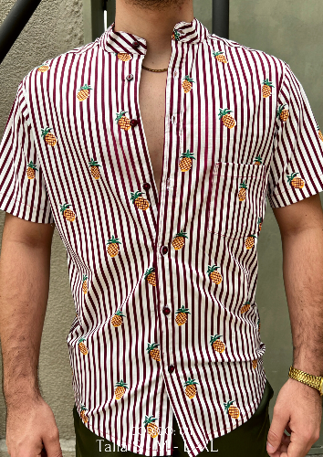 CAMISA R/ROJAS PIÑA TALLA S