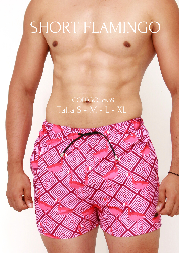 SHORT FLAMINGO TALLA M