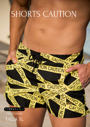 SHORT CAUTION TALLA XL