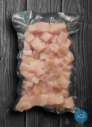 Pescado Wahoo en cubos 1lb Empacado al Vacio