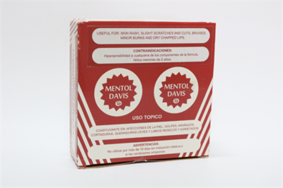 MENTOL DAVIS CAJA *144 UNIDADES DE 1.77G