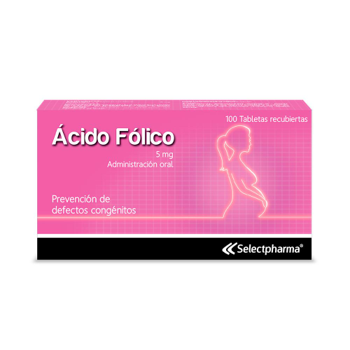 ACIDO FOLICO SELECTPHARMA CAJA *100