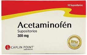 Supositorio acetaminofen 300mg caplin  CAJA *10