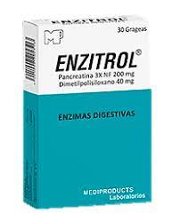 ENZITROL TABLETAS ENZIMAS DIGESTIVAS CAJA X 100