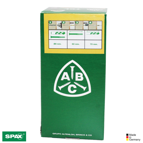 TARUGO ABC 8*80 BLANCO