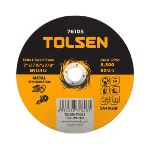 DISCO PARA CORTAR METAL 7" TOLSEN
