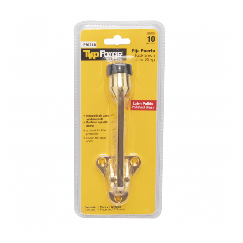 TOPE PARA PUERTA LATON PULIDO PATA ELEFANTE