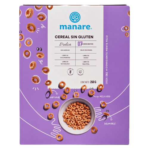 Cereal Sin Gluten Dulce 250g Manare