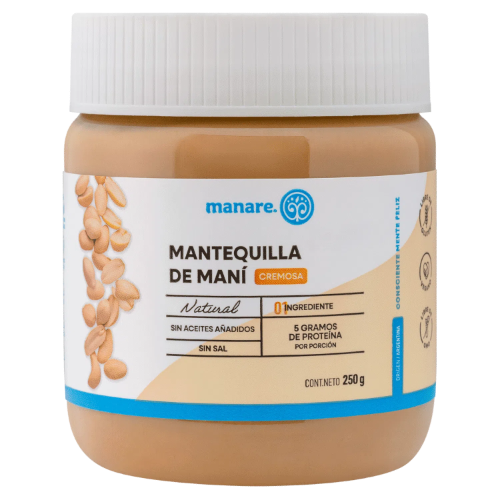 Mantequilla de Mani Cremosa 250g Manare